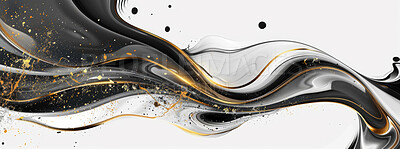 Buy stock photo Liquid, abstract and marble art for wallpaper, computer desktop screen saver with swirl and flow. Silk, fluid and luxury design with smooth texture, painting or illustration with motion for backdrop