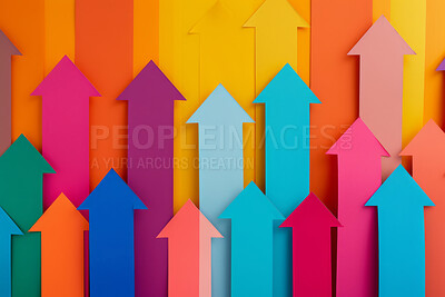 Arrow, stock market or collage background design for business, economy and global inflation. Graphic, seo or marketing strategy graphic wallpaper for banking, investment growth and forex trading.