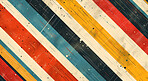 Color, vintage texture and abstract pattern for creative decoration, wallpaper or background. Art, stripes and retro geometric style artwork, print or shape with design, illustration or drawing.