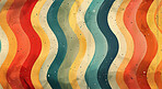 Art, abstract and retro wave wallpaper texture for creative, background and exhibition. Painting, funky and illustration design with lines for home decor, backdrop and luxury festival or fair