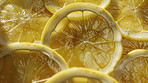 Lemon, slice and healthy citrus as fruit background or raw organic for vitamin c, detox or immune boost. Tropical, juicy and natural fiber for refreshing wellness or wellbeing, diet plan or nutrition