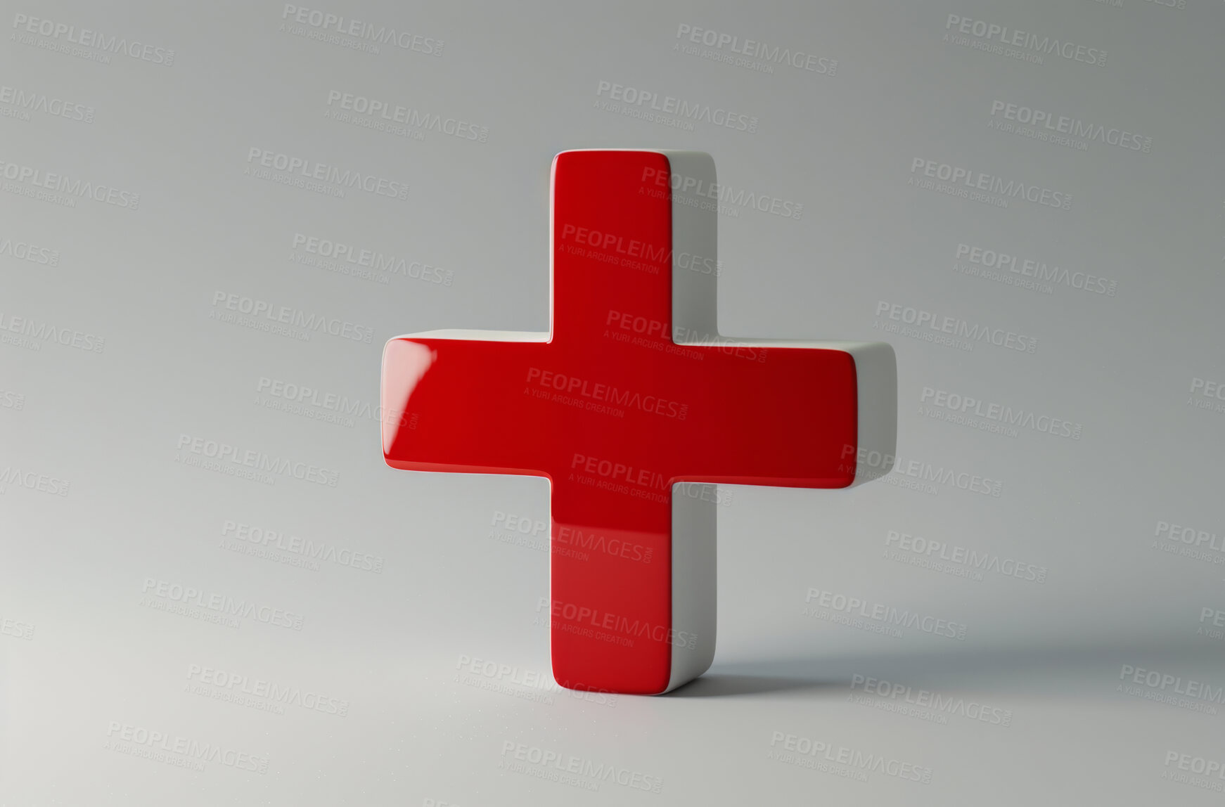 Buy stock photo Healthcare, 3d symbol and abstract with plus sign for health insurance, emergency service and medicine. Hospital, emoji and graphic with design for pharmacy support, clinic trust and medical aid