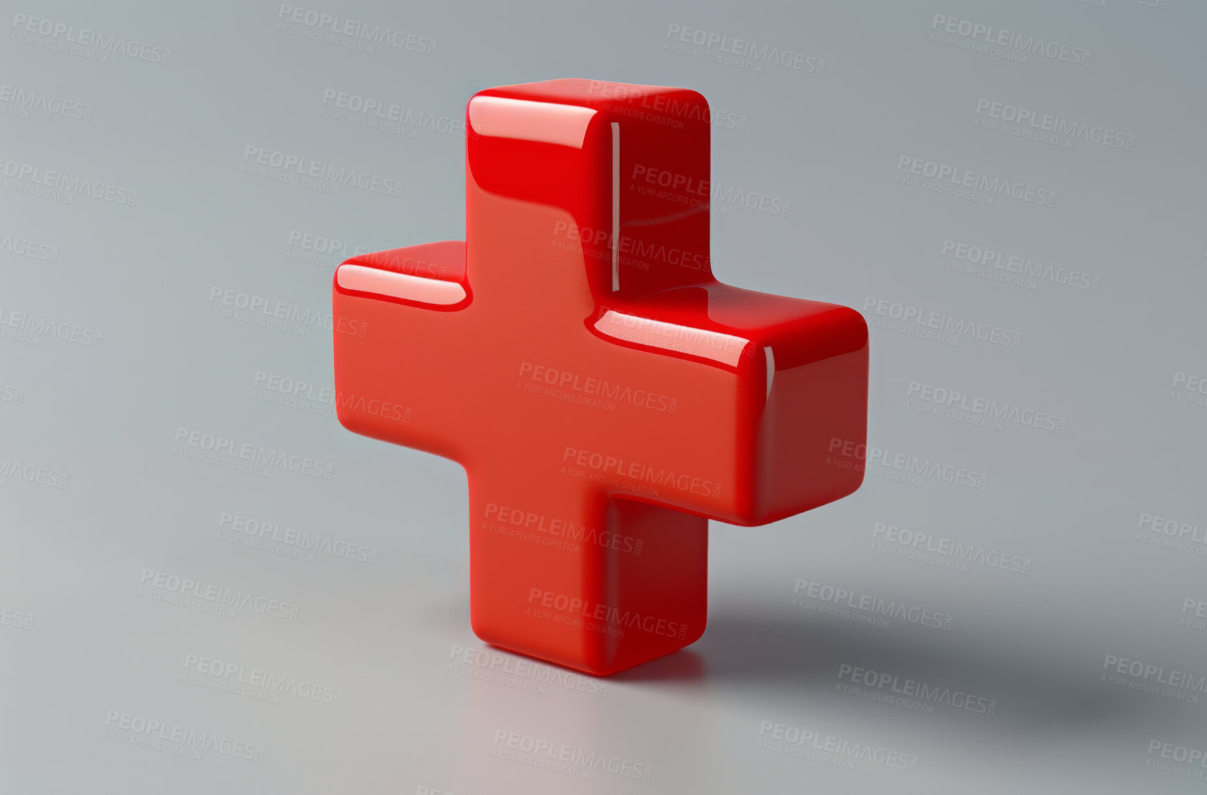 Buy stock photo Healthcare, emergency badge and abstract with plus sign for health insurance, service and medicine. Shape, icon and cross with design for pharmaceutical, safety support and security in medical aid