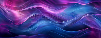 Buy stock photo Wallpaper, sound wave and colorful art with background for creativity with lines, trippy and material texture. Creative poster, flow pattern and abstract cloth with satin fabric and artistic swirl