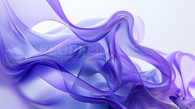 Buy stock photo Purple, smoke and illustration with wave for wallpaper, homepage background and abstract art. Smokescreen, violet and visual signal for medical evacuation, emergency and rescue with cloud concealment