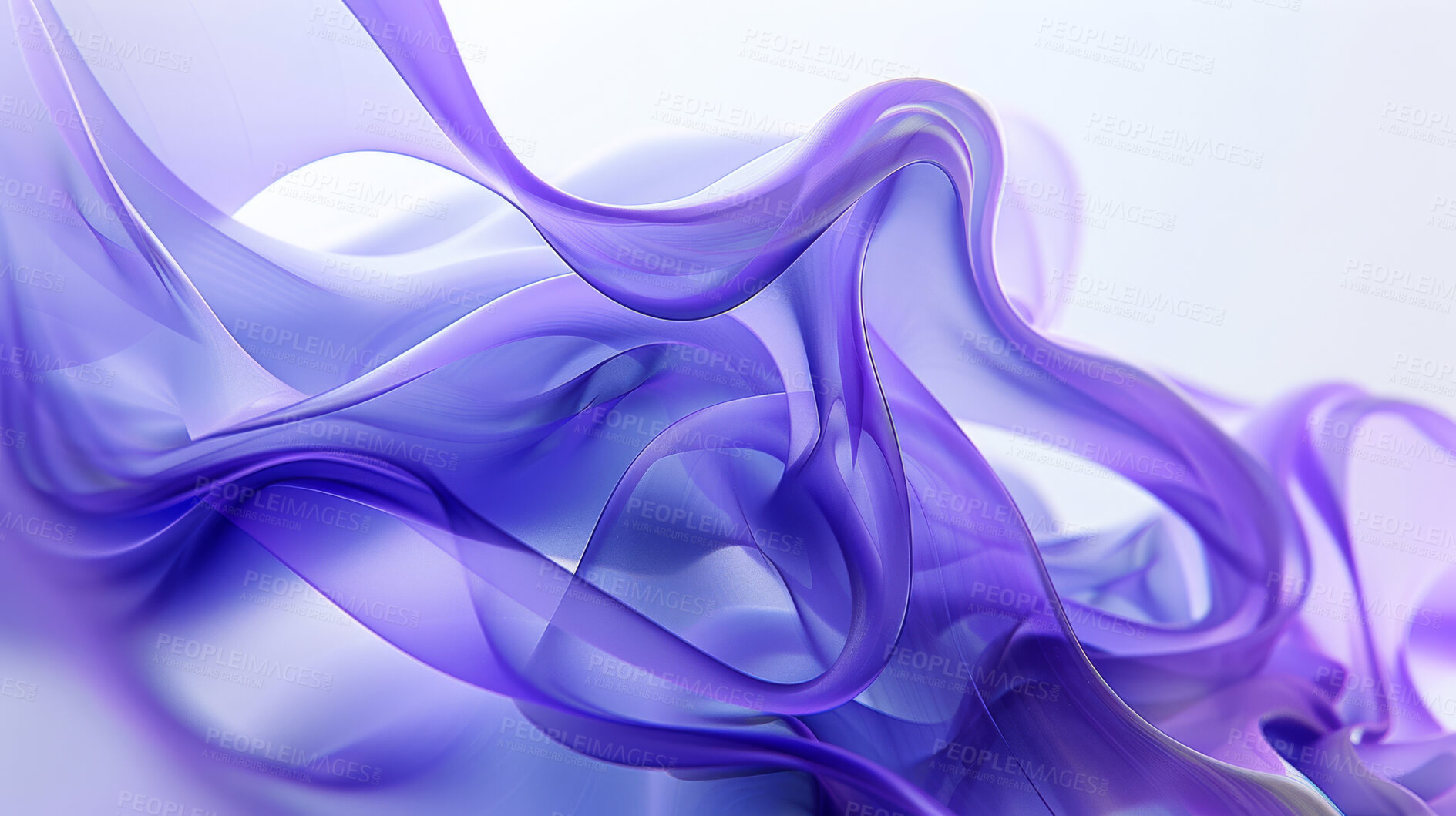 Buy stock photo Purple, smoke and illustration with wave for wallpaper, homepage background and abstract art. Smokescreen, violet and visual signal for medical evacuation, emergency and rescue with cloud concealment