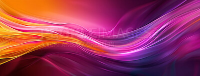 Wallpaper, sound wave and design with art background for banner with lines, colorful and material texture. Creative poster, flow pattern and abstract cloth with satin fabric, psychedelic and swirl