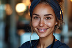 Woman, portrait and nurse with smile for medical assistant or healthcare internship, support or insurance. Female person, face and wellness researcher for clinic rehabilitation, volunteer or hospital