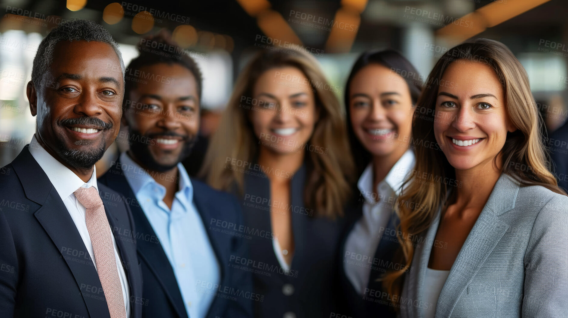 Buy stock photo Portrait, team and business people with diversity in office, affirmative action and pride with inclusion in the workplace. About us, team and corporate professional group with equality in workforce