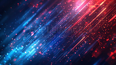Abstract, technology and internet or speed as background or futuristic wallpaper, metaverse or cloud computing. Bokeh, lights and fast connection with motherboard circuit or algorithm, cyber or cpu
