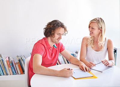 Buy stock photo Creative people, teamwork and photograph in meeting, magazine project and support, ideas or planning for startup. Graphic designer, man and woman with print portfolio, teamwork and advertising agency