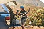 Starting his morning with a scenic cycle