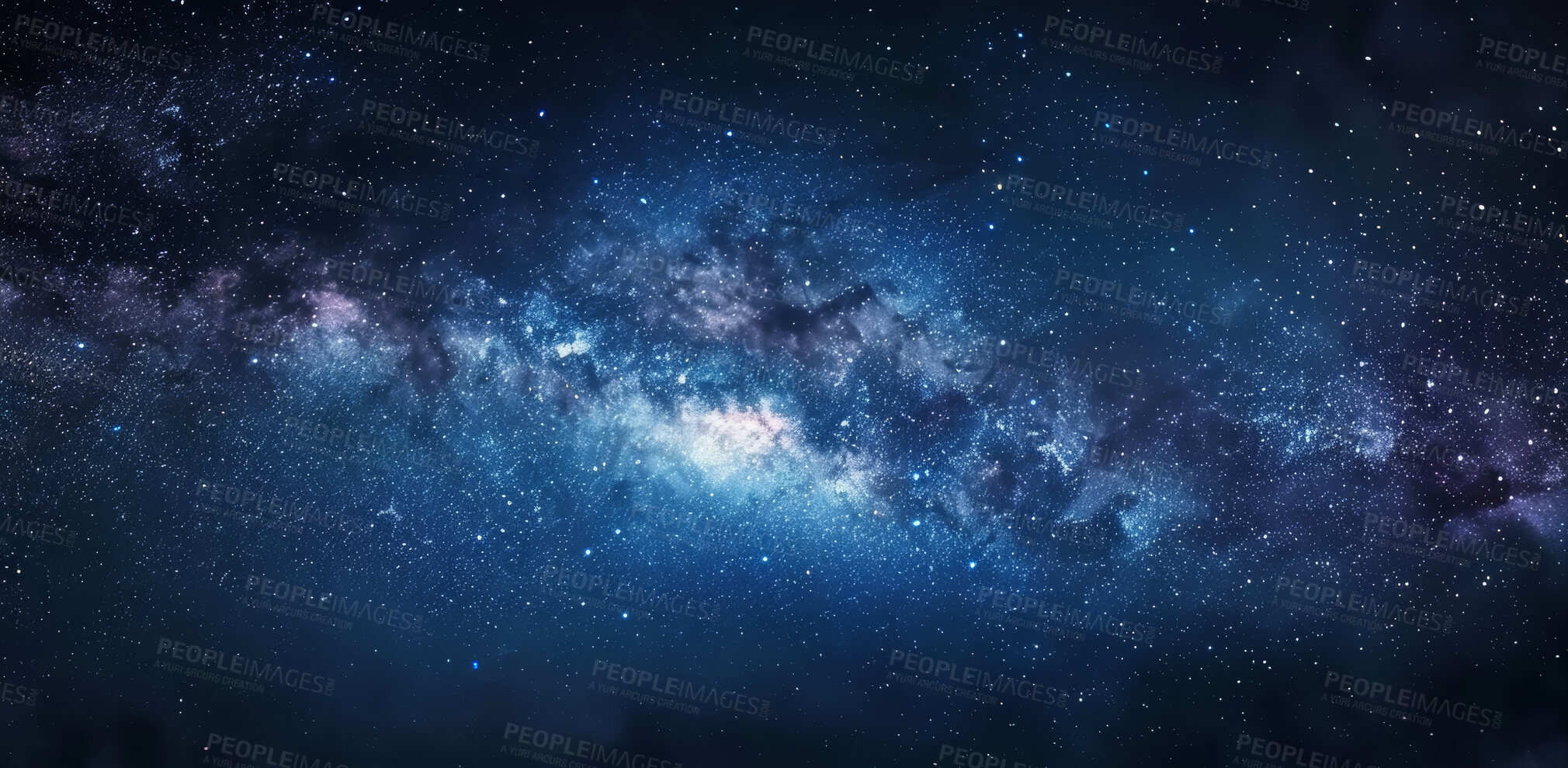 Buy stock photo Galaxy, space and stars with dark background of universe for adventure, exploration or fantasy. Cosmos, sky and wallpaper of astrology, astronomy or constellation for interstellar solar system