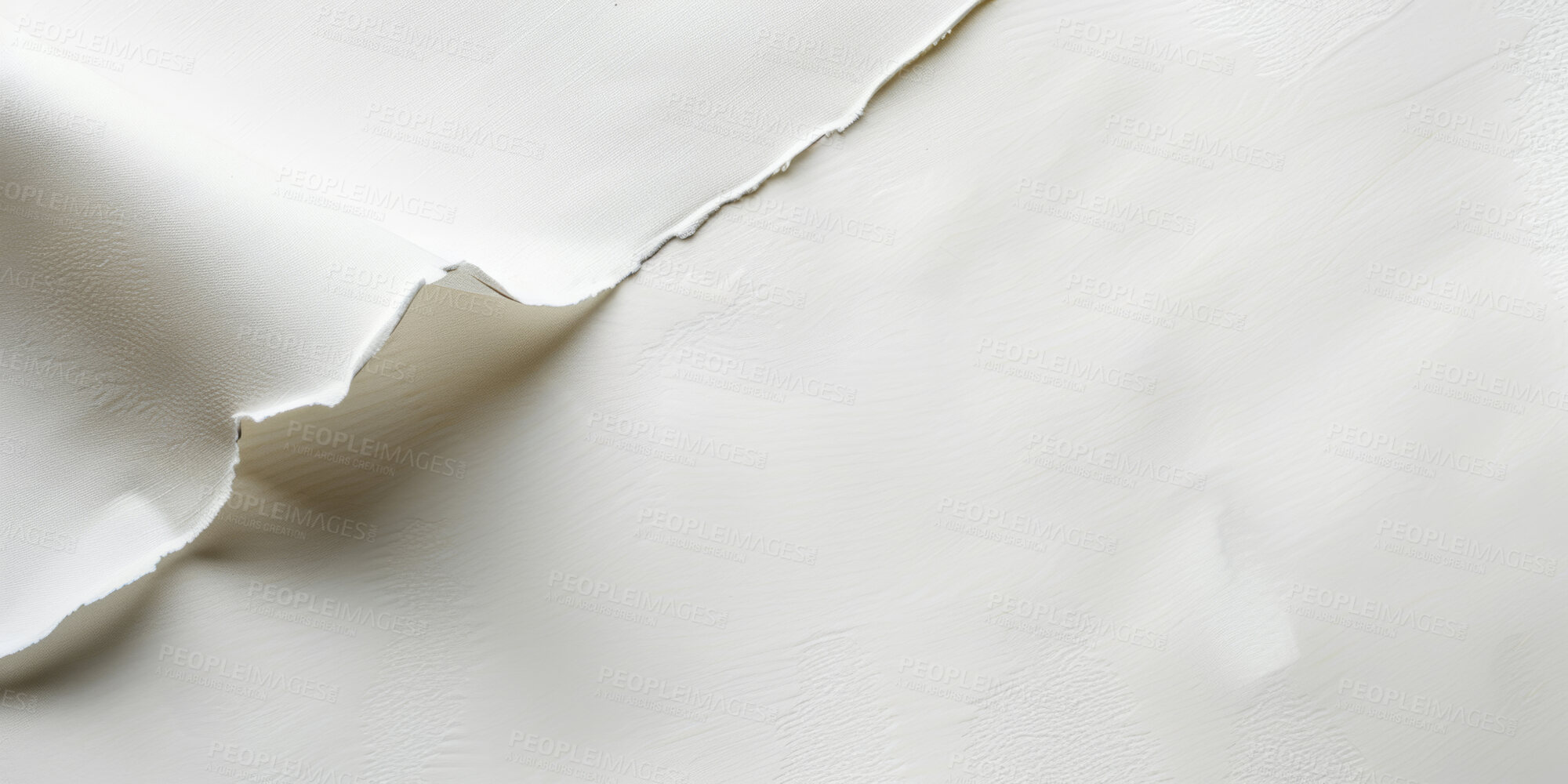Buy stock photo Handmade, mockup and texture of paper stack for eco friendly journal, recycling and papyrus for writing material or letter. Cotton, sheets and blank for art, canvas and mache for crafts or reuse.