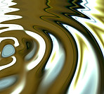 Waves, ripple and metal with water drop pattern with mockup for 3d, digital and texture. Environment, design and futuristic with liquid in background for abstract, sustainability and art deco graphic