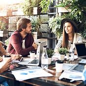 Engaging with each other about some innovative ideas | Buy Stock Photo ...