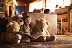 My teddy bears love storytime as much as I do