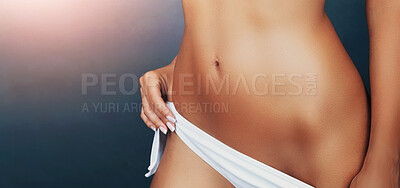 Buy stock photo Panties around sexy hip with long legs