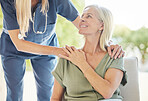 Closeup of an unrecognizable doctor offering their patient support during recovery. A loving unknown doctor holding the hand of her patient and showing kindness while doing a checkup at home