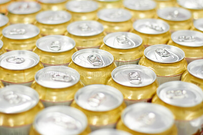 Buy stock photo Shot of a group of tin cans