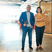Yes, we're the most creative pioneers around | Buy Stock Photo on ...