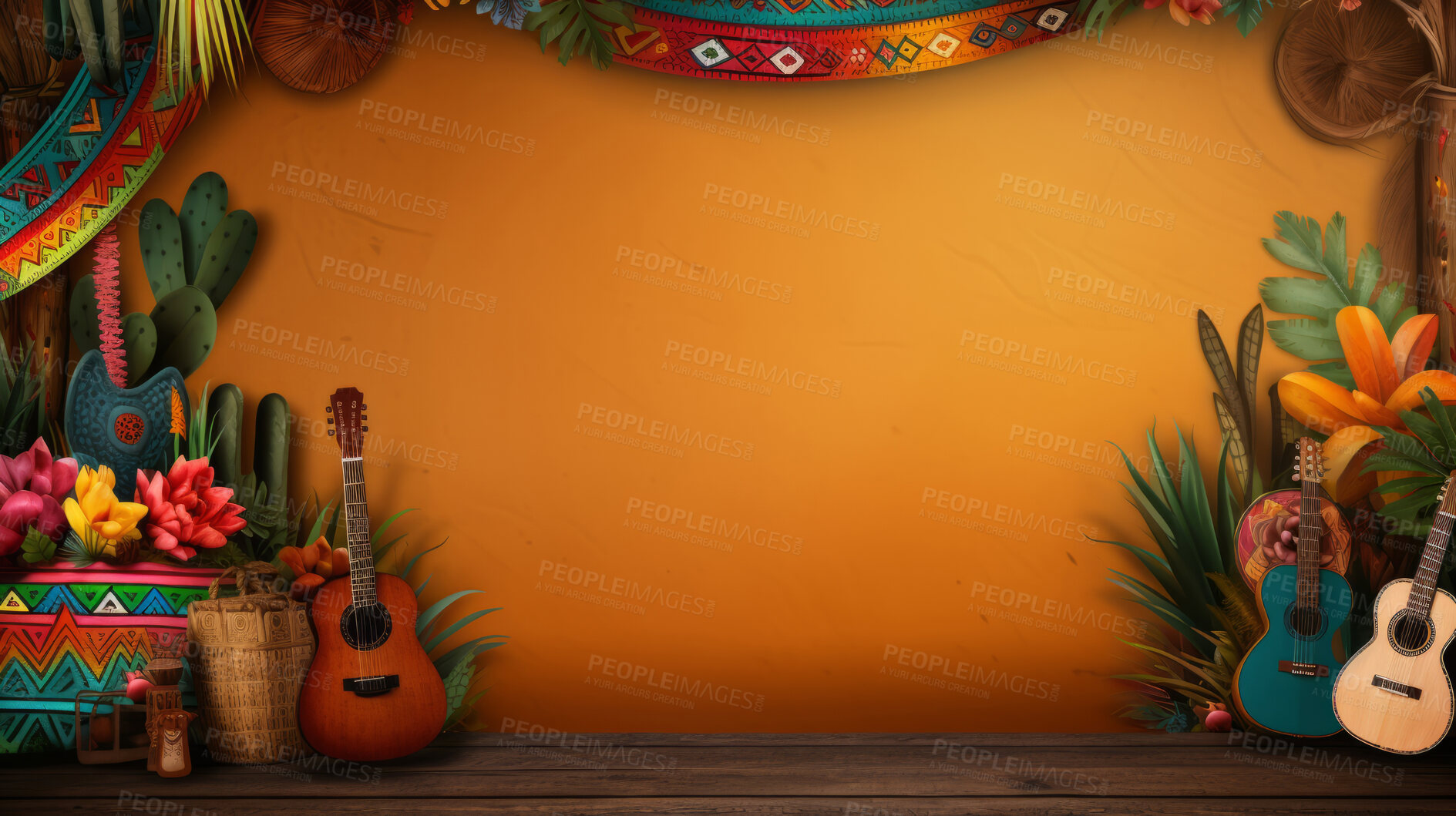 Buy stock photo Mexican Cinco de Mayo holiday background. Traditional party celebration concept