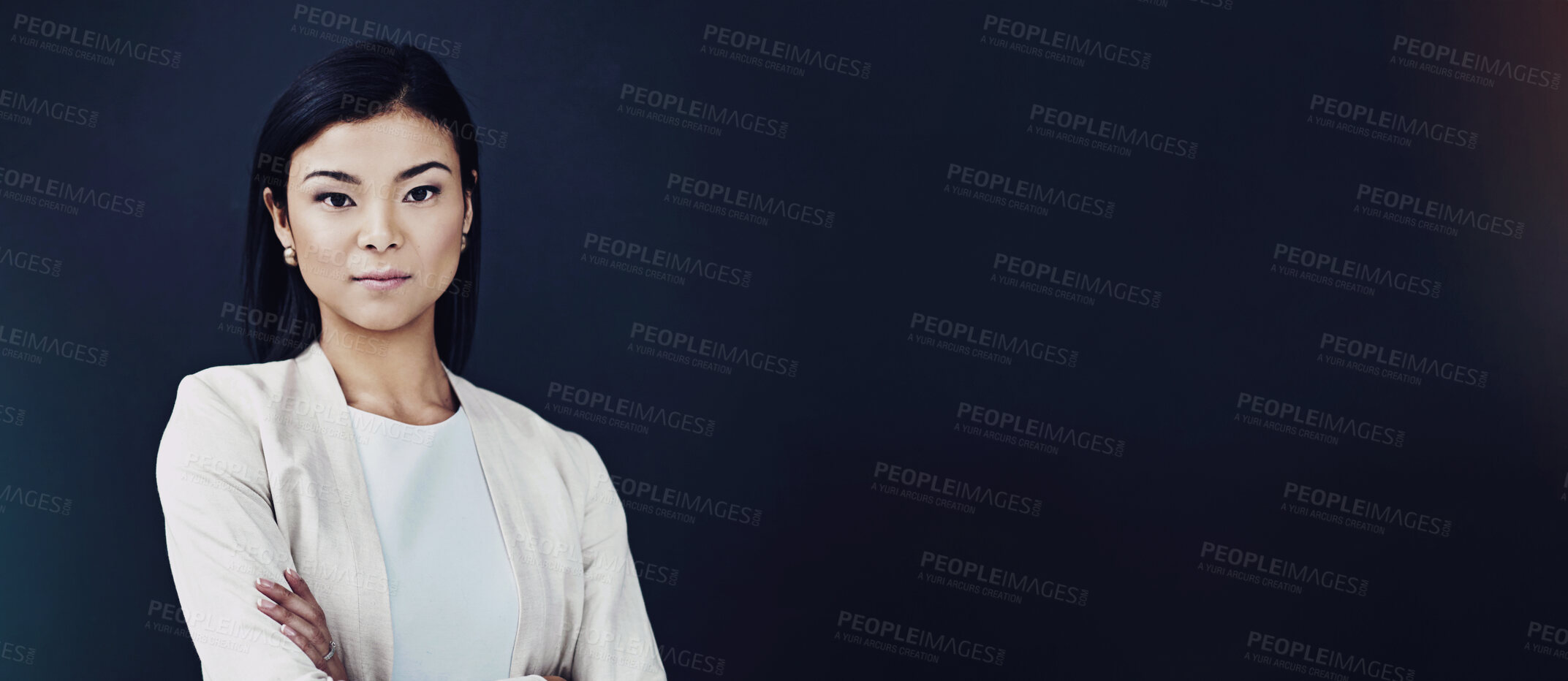 Buy stock photo Studio portrait of a young businesswoman