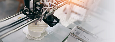 Buy stock photo Shot of a 3d printer