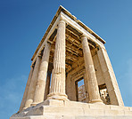 Giant pillars in Acropolis, Greece