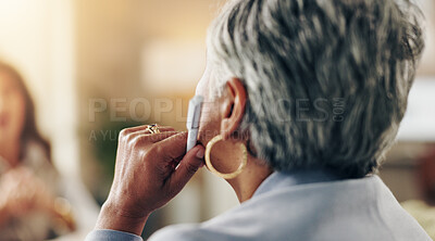 Buy stock photo Hands, psychologist and thinking for counselling, listen and professional for support in office. Therapist, conversation and woman for patient advice, care or empathy for mental health consultation