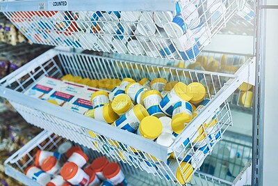Buy stock photo Shot of a pharmacy with no people