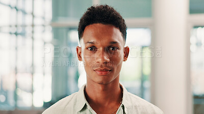 Buy stock photo Portrait, business man and creative professional in office, brand consultant and worker. Face, company and confident employee at startup, campaign specialist and pride for career growth in Brazil