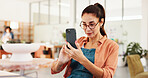 Pottery, woman and phone with picture in studio for social media, creative website and sculpture lesson memory. Workshop, smartphone and person with photo for ceramic, clay pot and art for online app
