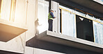 Construction site, architect and man with tablet, city and inspection of process, architecture and online. Building, inspector and person with tech for development, project management and renovation