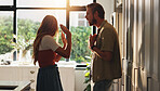 Home, fight and couple with divorce, angry and communication with argument. Apartment, man and woman with toxic relationship, disagreement and frustrated with conflict, shouting and marriage fail