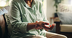 Hands, wrist pain and person with injury, fracture or carpal tunnel syndrome with health in home. Tension, muscle cramp or rheumatoid arthritis with pressure, fibromyalgia and  chronic disease