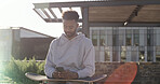 City, skateboarder and man with smartphone, communication or texting with contact, online or website. Outdoor, skater and person with tech for chat, break and networking on social media and mobile