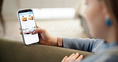 Buy stock photo Woman, hands and travel with phone screen for online accommodation, navigation or resort vacation. Home, tourist or mobile smartphone display with website app for planning holiday or weekend trip