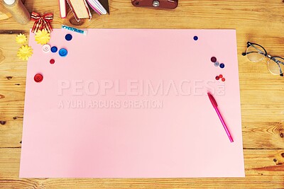 Buy stock photo High angle shot of a creative workstation