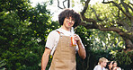 Cookout, beer and portrait of man at barbecue outdoor for cooking, social reunion and celebration event. Party, bbq grill and summer vacation with person and drink for weekend, alcohol and holiday