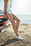 Enjoying summer by going to the beach