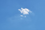 Nature, blue sky and clouds in atmosphere for conservation, meteorology or climate. Outdoor, fresh air and environment for sustainability, weather or cloudscape for wind or ozone in stratosphere