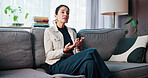 Psychology, speaking and woman on sofa for therapy, mental health support and counseling for ptsd. Explain experience, talk and mature person in session for trauma healing, express fears and office
