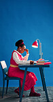 Stress, headache and businesswoman in office with burnout for creative project with deadline. Fatigue, exhaustion and female magazine editor with migraine for article with publishing at startup.