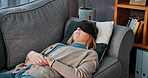 Consultation, therapy and woman with blindfold, memory technique and session for recovery or support. Wellness, psychologist and patient with sensory depravation for mental health, check up and help