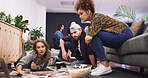 Creative, people and team planning with laptop for business project, graphic design or ideas. Group, editor or designers with computer for magazine layout, strategy or article production in office