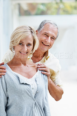 Buy stock photo Shot of a senior couple enjoying the day together