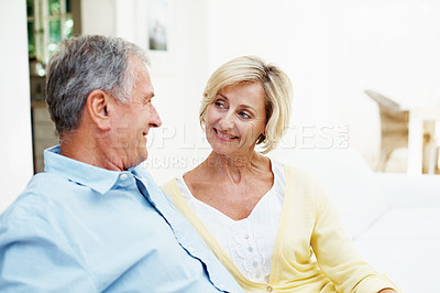 Buy stock photo Shot of a senior couple enjoying the day together