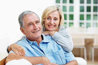 Buy stock photo Shot of a senior couple enjoying the day together