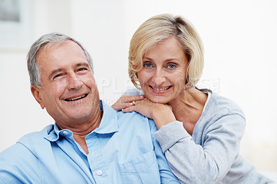 Buy stock photo Shot of a senior couple enjoying the day together